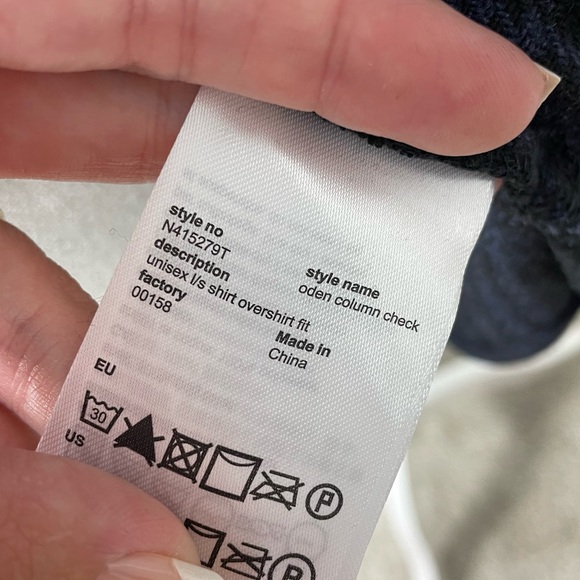 Wesc || Oden Column Check Overshirt Size M - Picture 9 of 11